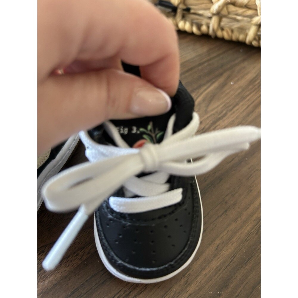 Nike Air Force 1 LV8 TD Toddler 2C Black Gold White Shoes CZ2663-001 - Picture 6 of 8